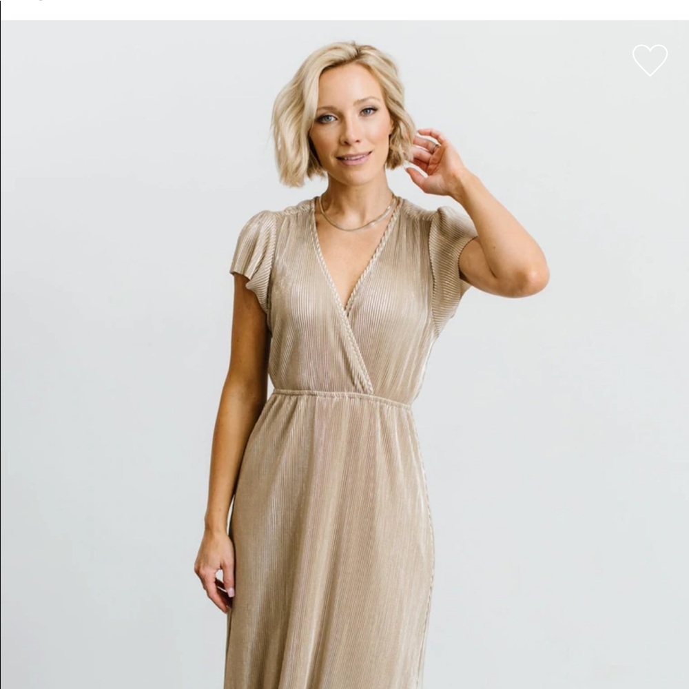 Baltic Born Athena Pleated Maxi Dress XS
